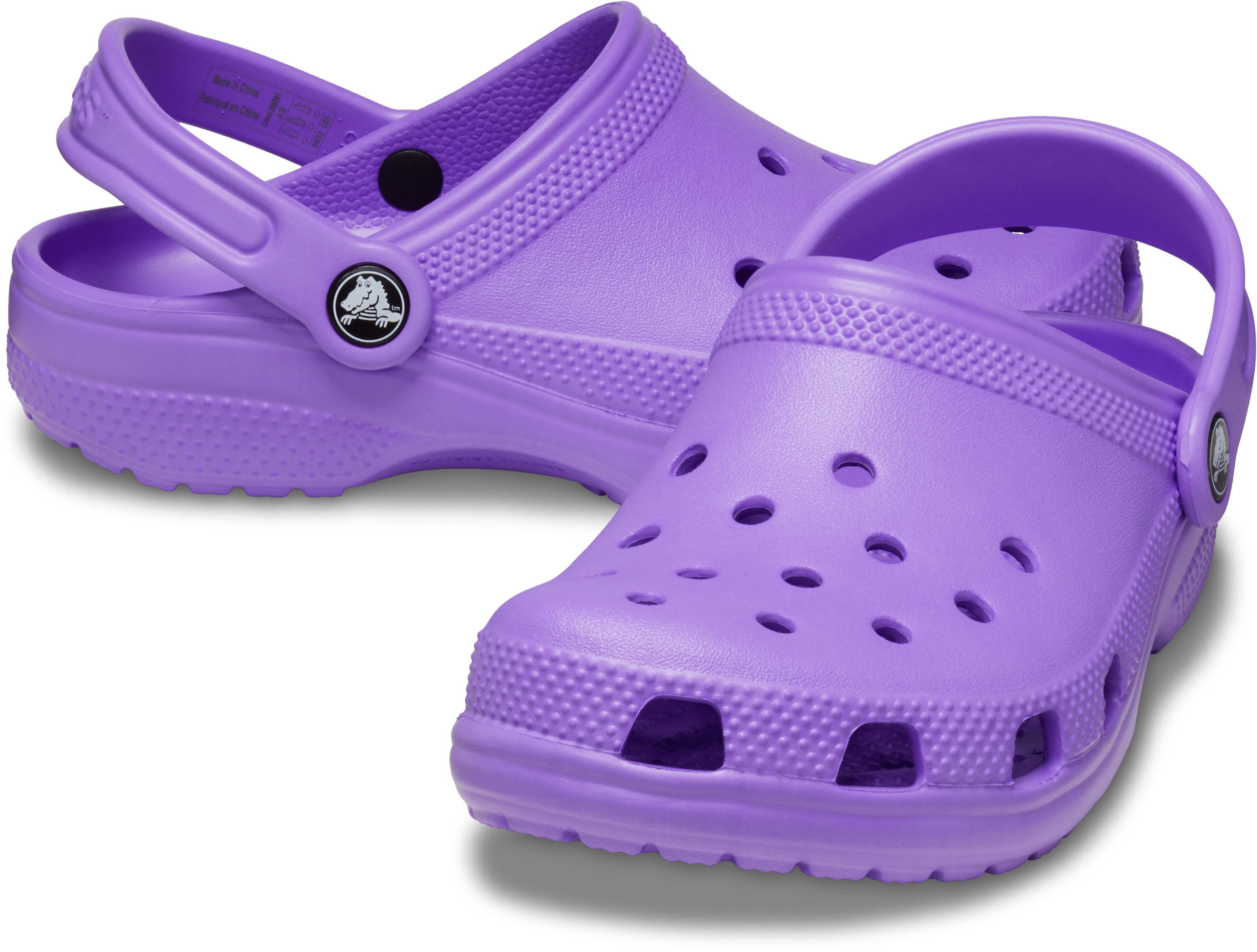 Kids purple crocs shop