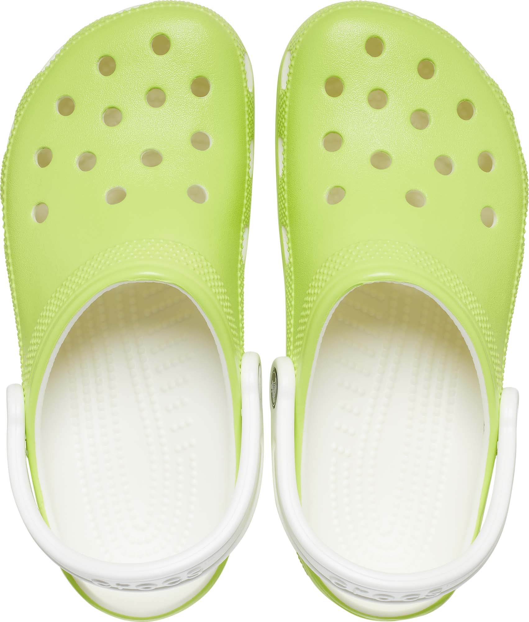 Light green crocs clearance