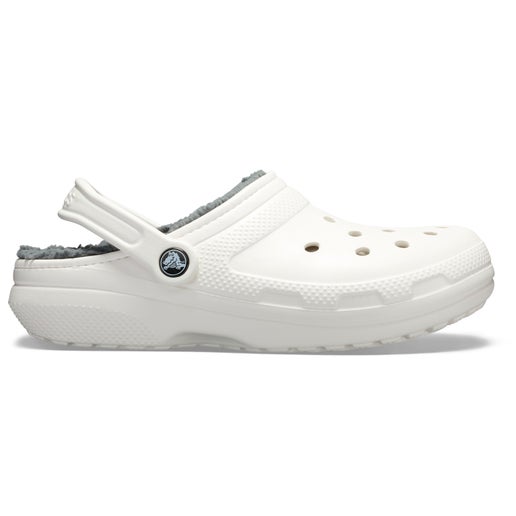 crocs classic lined clog white