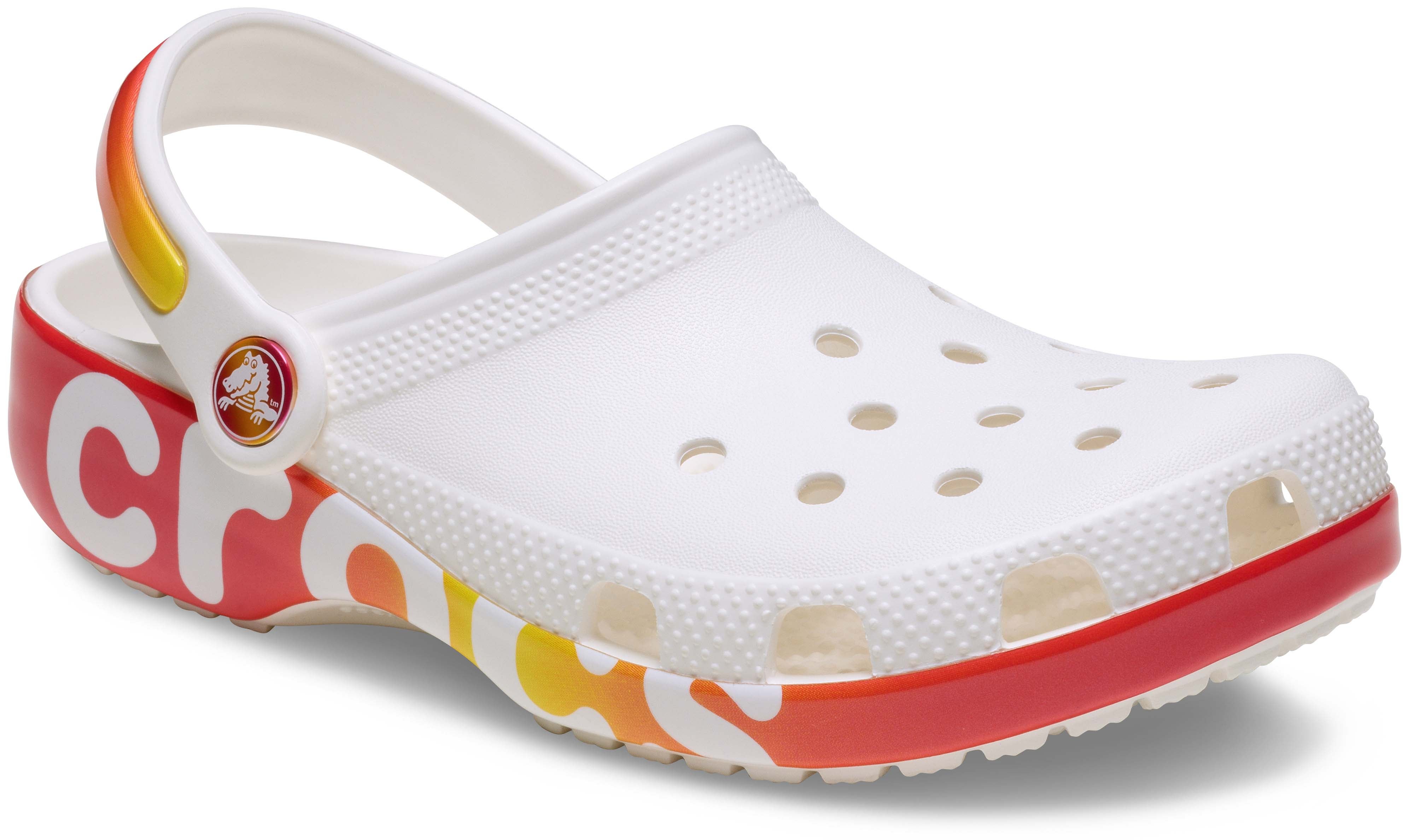 Toddler white crocs top