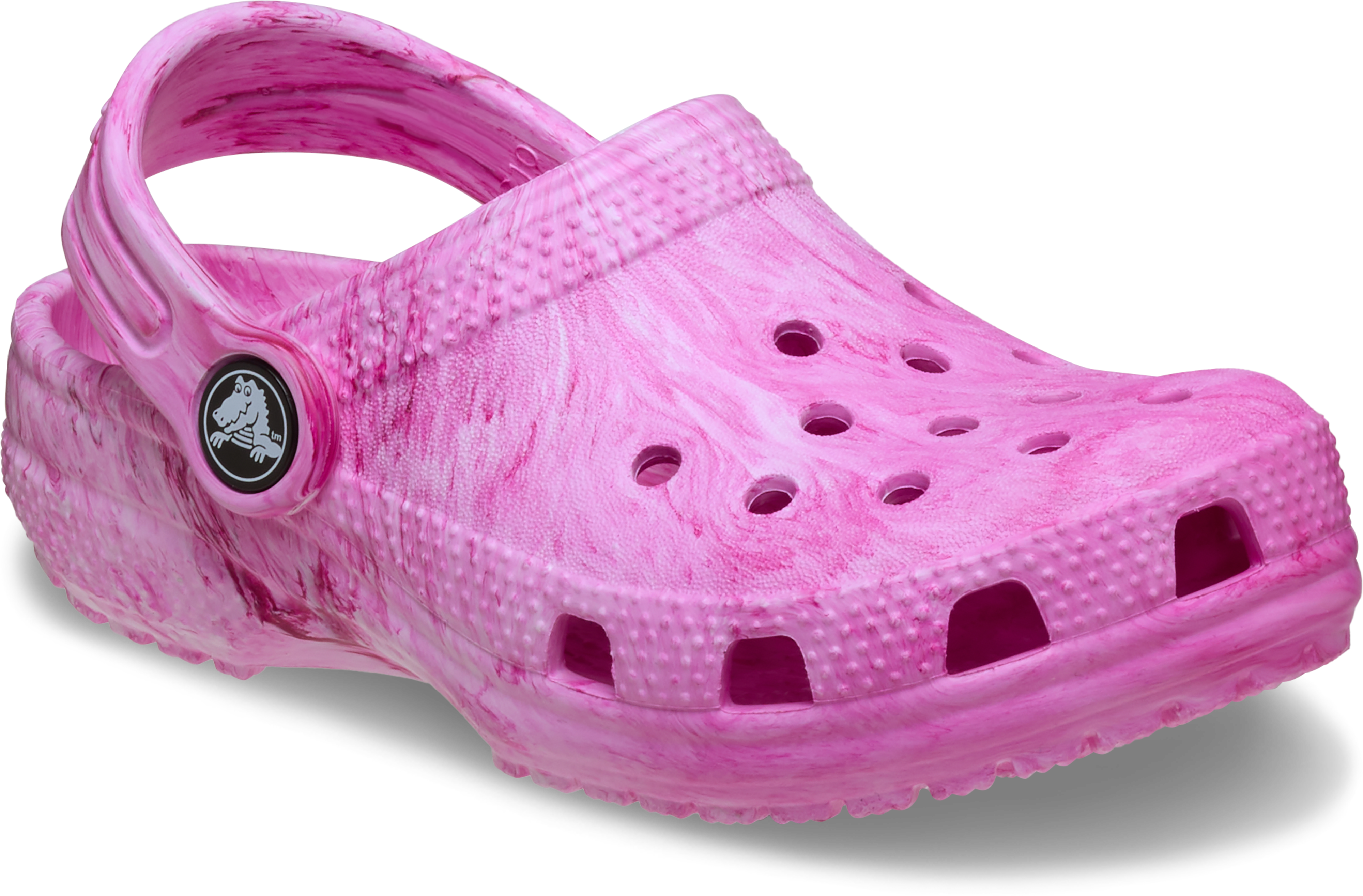 Classic Watercolor Marbled Clog Toddlers in Pink Swirl | Crocs