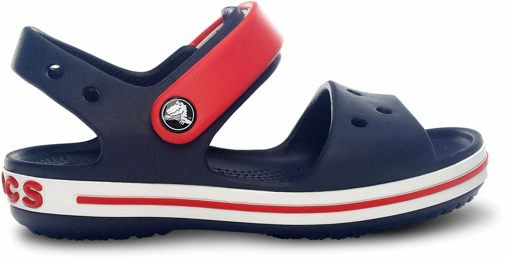 Red hotsell croc sandals